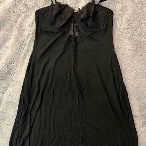 Victoria's Secret Black Lace Modal Slip